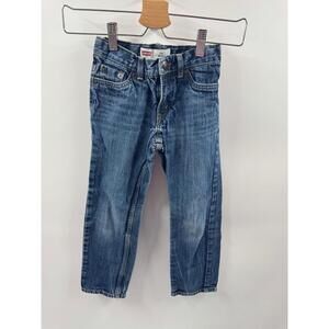 NWT Levi's 511 Skinny Blue Denim 5-Pocket Button Fly Childrens‎ Jeans Size 7
